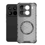 For Xiaomi 15 Pro Honeycomb Magnetic Ring Shockproof Phone Case(Black)