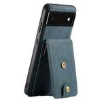 For Google Pixel 6 Denior D14 NK Retro Pattern MagSafe Magnetic Card Holder Leather Phone Case(Blue)