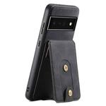 For Google Pixel 6 Pro Denior D14 NK Retro Pattern MagSafe Magnetic Card Holder Leather Phone Case(Black)