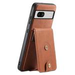 For Google Pixel 7a Denior D14 NK Retro Pattern MagSafe Magnetic Card Holder Leather Phone Case(Brown)