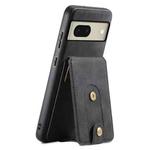 For Google Pixel 8 Denior D14 NK Retro Pattern MagSafe Magnetic Card Holder Leather Phone Case(Black)