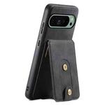 For Google Pixel 9 Denior D14 NK Retro Pattern MagSafe Magnetic Card Holder Leather Phone Case(Black)