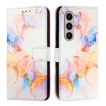 For Samsung Galaxy Z Fold6 PT003 Marble Pattern Flip Leather Phone Case(Galaxy Marble White)