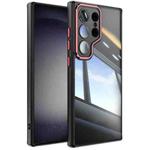 For Samsung Galaxy S23 Ultra 5G Acrylic Hybrid TPU Armor Shockproof Phone Case(Black Red)