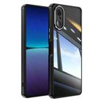 For Sony Xperia 10 VI Acrylic Hybrid TPU Armor Shockproof Phone Case(Black)