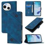 For Sharp Aquos Sense9 Skin Feel Embossed Leather Phone Case(Blue)