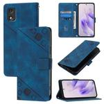 For Itel A23 Pro / A17 Skin Feel Embossed Leather Phone Case(Blue)