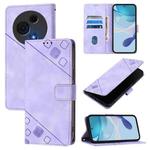 For TCL 60 NxtPaper Skin Feel Embossed Leather Phone Case(Light Purple)