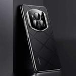 For Honor Magic6 RSR Porsche Design Plain Leather PC Phone Case(Black)