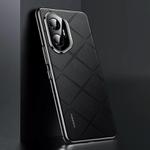 For Honor 300 Plain Leather PC Phone Case(Black)