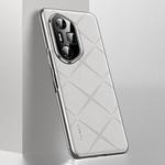 For Honor 300 Ultra Plain Leather PC Phone Case(White)