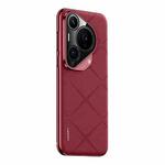 For Huawei Pura 70 Pro / Pro+ Plain Leather PC Phone Case(Red)