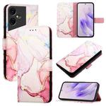 For Tecno Pova Neo 3 PT003 Marble Pattern Flip Leather Phone Case(Rose Gold)