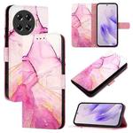 For Tecno Spark 20 Pro+ PT003 Marble Pattern Flip Leather Phone Case(Pink Purple Gold)