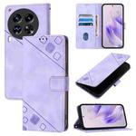 For Tecno Camon 30 Premier 5G Skin Feel Embossed Leather Phone Case(Light Purple)