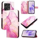 For Infinix Note 30 Pro / Note 30 5G PT003 Marble Pattern Flip Leather Phone Case(Pink Purple Gold)