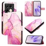 For Infinix Note 40 Pro 5G PT003 Marble Pattern Flip Leather Phone Case(Pink Purple Gold)