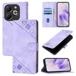 For Infinix Smart 8 Plus / Smart 8 Pro Skin Feel Embossed Leather Phone Case(Light Purple)