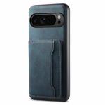 For Google Pixel 9 Pro Denior D13 Retro Texture Leather MagSafe Card Bag Phone Case(Blue)
