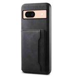 For Google Pixel 8a Denior D13 Retro Texture Leather MagSafe Card Bag Phone Case(Black)