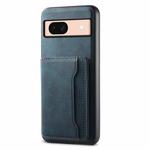 For Google Pixel 8a Denior D13 Retro Texture Leather MagSafe Card Bag Phone Case(Blue)