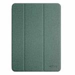 For iPad Air 11 2024 / Air 2022 10.9 Mutural YASHI Series Tablet Leather Smart Case(Green)