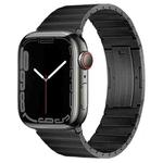 For Apple Watch SE 2023 40mm PG60 Single Bead Bamboo Joint Titanium Metal Watch Band(Graphite Black)