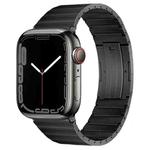 For Apple Watch Series 7 41mm PG60 Single Bead Bamboo Joint Titanium Metal Watch Band(Graphite Black)