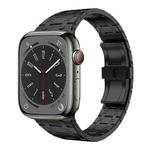 For Apple Watch SE 2023 44mm PG94 Dual-link Modified Stainless Steel Watch Band(Black)