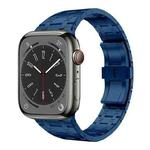 For Apple Watch SE 2023 44mm PG94 Dual-link Modified Stainless Steel Watch Band(Blue)