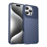 For iPhone 16 Pro Max Thunderbolt Shockproof Soft TPU Phone Case(Blue)