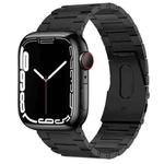 For Apple Watch SE 2023 44mm PG63 Three-Bead Protrusion Titanium Metal Watch Band(Graphite Black)