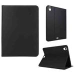 For iPad Air 13 2024 Stretch Voltage Plain Leather Smart Tablet Case(Black)