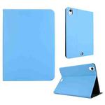 For iPad Air 13 2024 Stretch Voltage Plain Leather Smart Tablet Case(Light Blue)