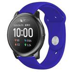 For Xiaomi Haylou Solar Silicone Reverse Buckle Replacement Wrist Strap(Royal Blue)