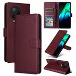 For Infinix Note 12 2023 Multifunctional Horizontal Flip Leather Phone Case with Three Card Slot(Wine Red)