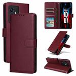 For Infinix Note 12 Pro 5G Multifunctional Horizontal Flip Leather Phone Case with Three Card Slot(Wine Red)