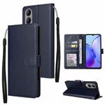 For vivo Y17s 4G Multifunctional Horizontal Flip Leather Phone Case with Three Card Slot(Navy Blue)
