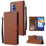 For vivo Y72 5G 3-Card Slots Multifunctional Leather Phone Case(Brown)