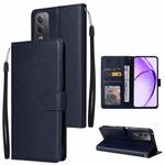 For OPPO A3 Pro 5G Global 3-Card Slots Multifunctional Leather Phone Case(Navy Blue)