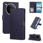 For OPPO Find X8 3-Card Slots Multifunctional Leather Phone Case(Navy Blue)