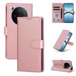 For OPPO Find X8 Pro 3-Card Slots Multifunctional Leather Phone Case(Rose Gold)