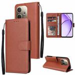 For OPPO A5 Pro 4G / 5G Global 3-Card Slots Multifunctional Leather Phone Case(Brown)
