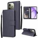 For OPPO A5 Pro 4G / 5G Global 3-Card Slots Multifunctional Leather Phone Case(Navy Blue)