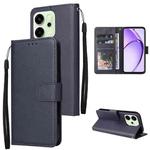 For OPPO Reno14 5G Global 3-Card Slots Multifunctional Leather Phone Case(Navy Blue)