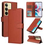 For Realme C75 4G / 14X 5G Global 3-Card Slots Multifunctional Leather Phone Case(Brown)