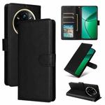 For Realme 14 Pro+ 5G Global 3-Card Slots Multifunctional Leather Phone Case(Black)