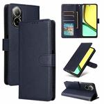 For Realme 12 Lite 4G 3-Card Slots Multifunctional Leather Phone Case(Navy Blue)