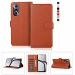For Realme C65 4G 3-Card Slots Multifunctional Leather Phone Case(Brown)