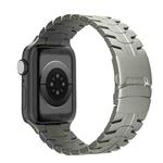 For Apple Watch Series 6 40mm Double Lock Buckle Turtle Titanium Steel Watch Band(Titanium)